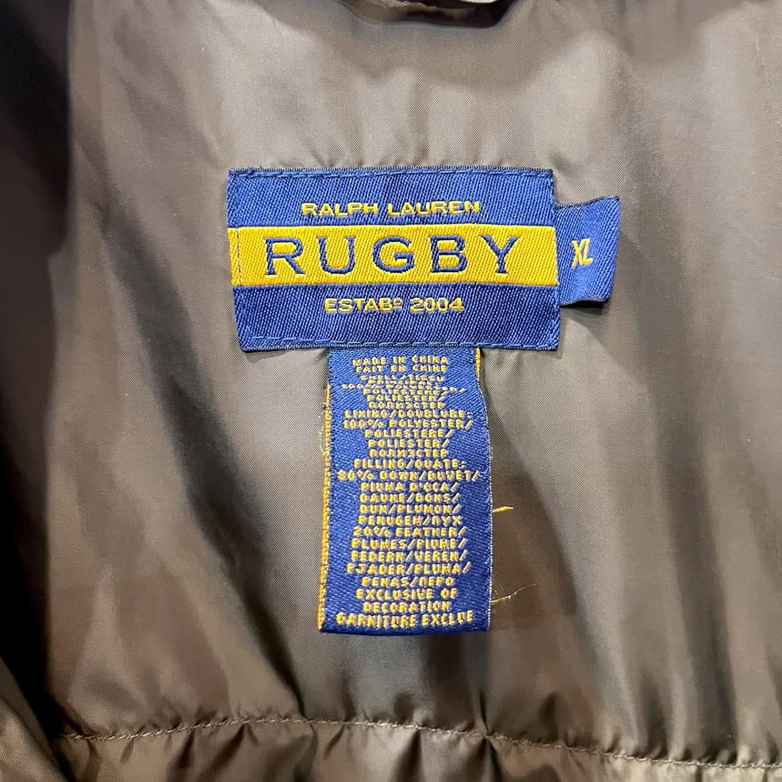 폴로 랄프로렌 럭비 올리브 다운 자켓 (L) 상품이미지4