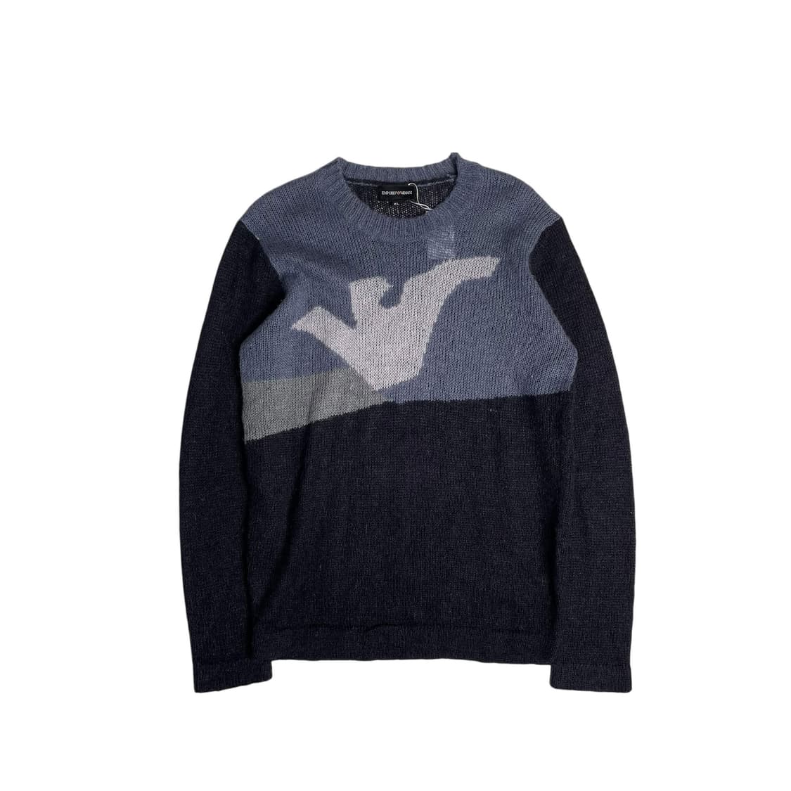 Emporio armani 모헤어 블렌드 컬러블럭 니트 상품이미지1