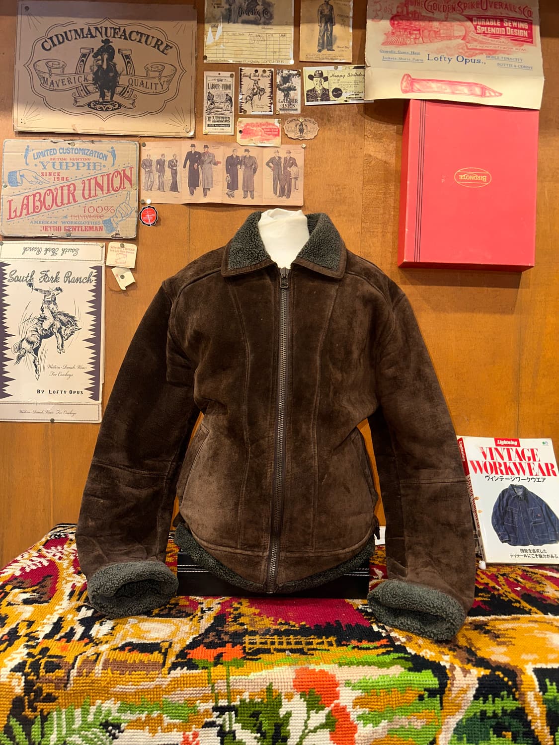 ( L ) 세무자켓 워크웨어 아메카지 스포츠자켓 남성무스탕 b3무스탕 상품이미지1