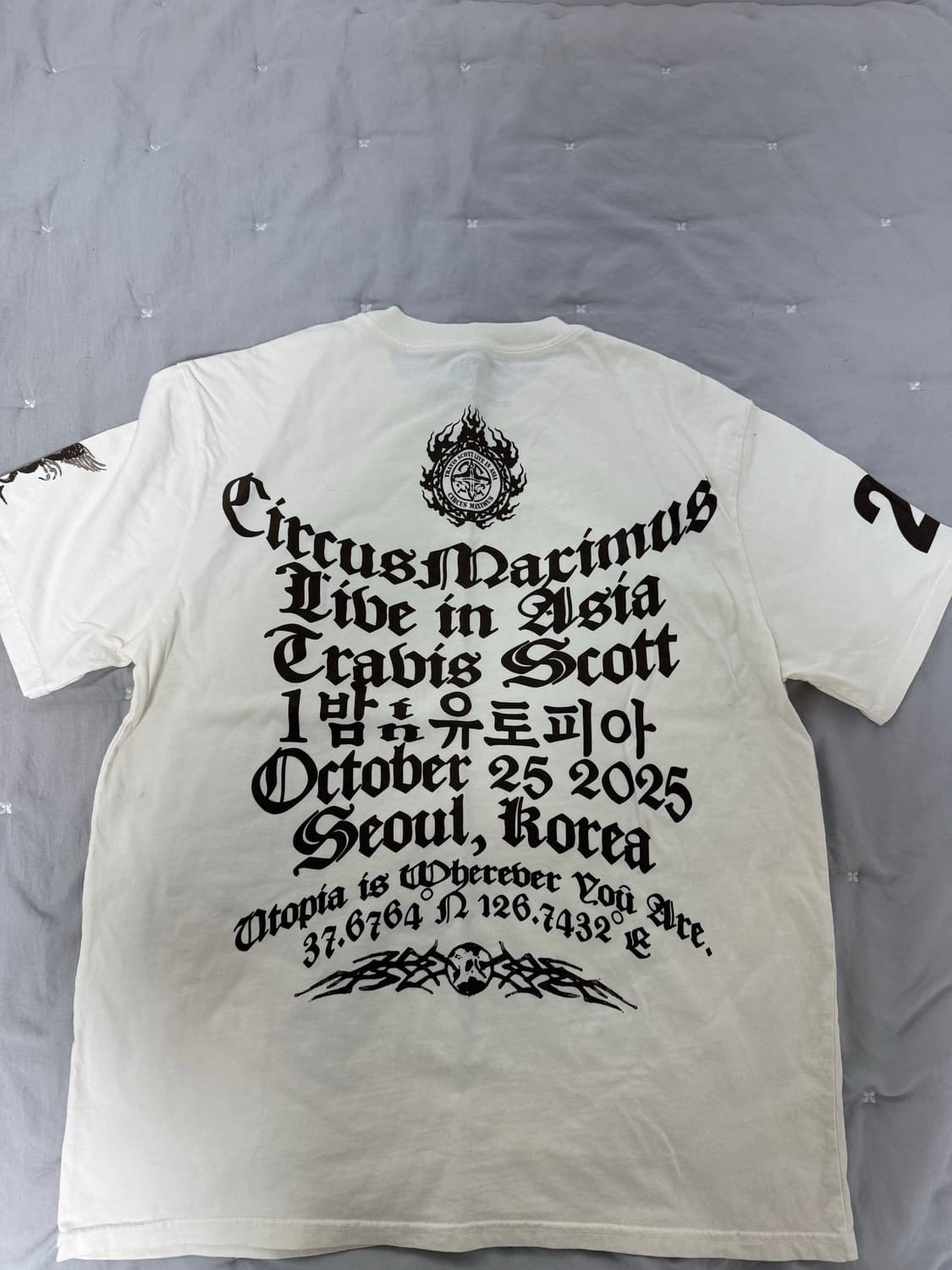 [XL]트래비스스캇 머천 25투어 반팔 상품이미지3