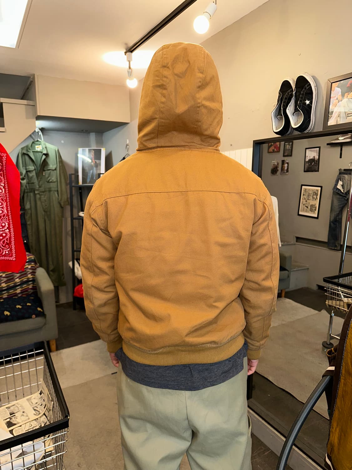 00’s American Fishborn canvas boomber JK 상품이미지6