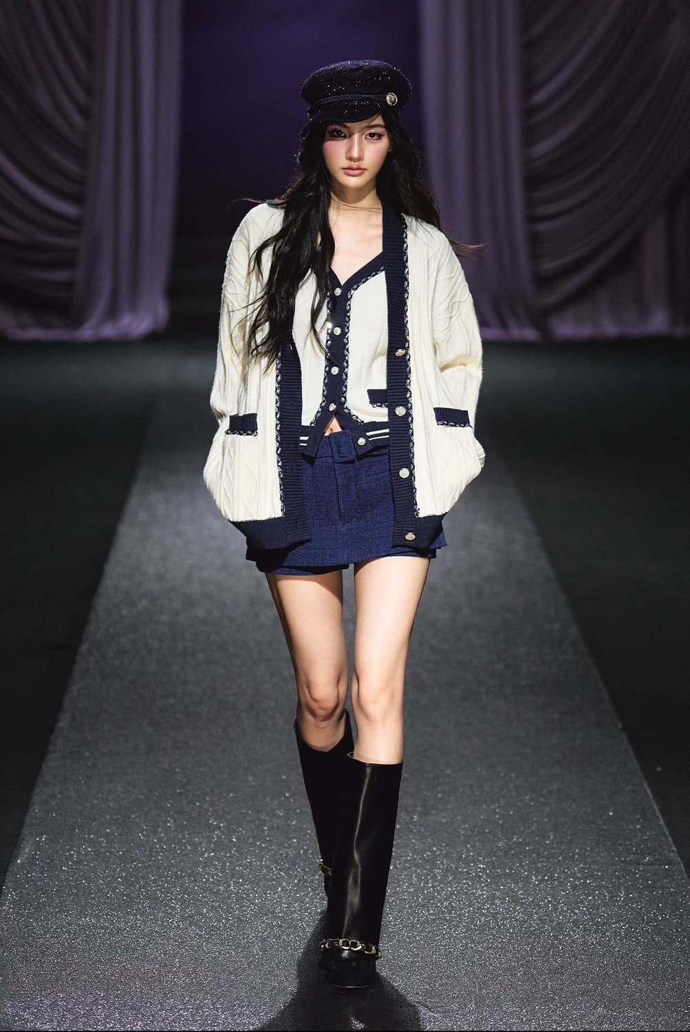 AGAM 니트가디건+니트나시탑(S사이즈) 상품이미지4