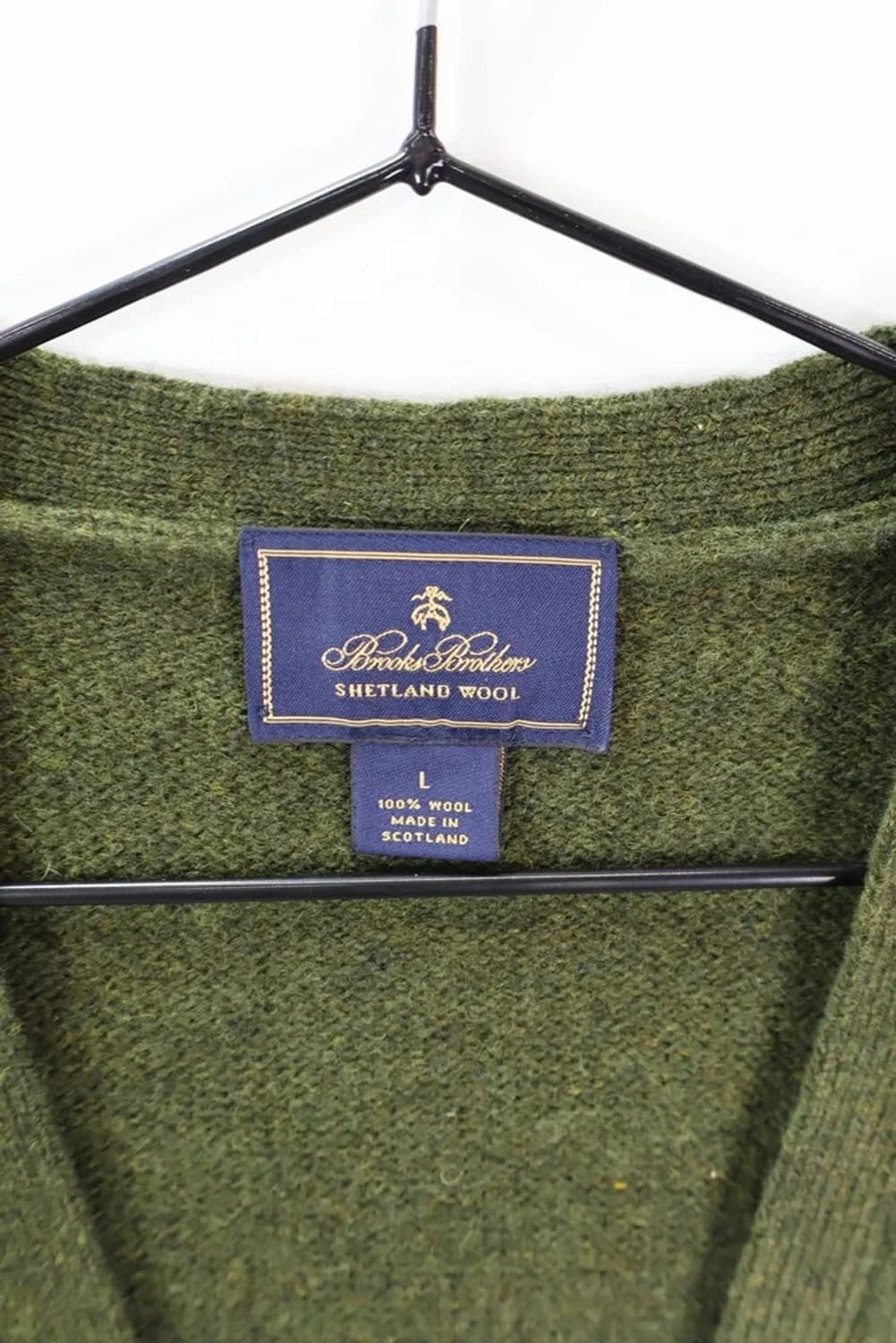 BROOKS BROTHERS 울 그린 조끼 가디건 상품이미지6