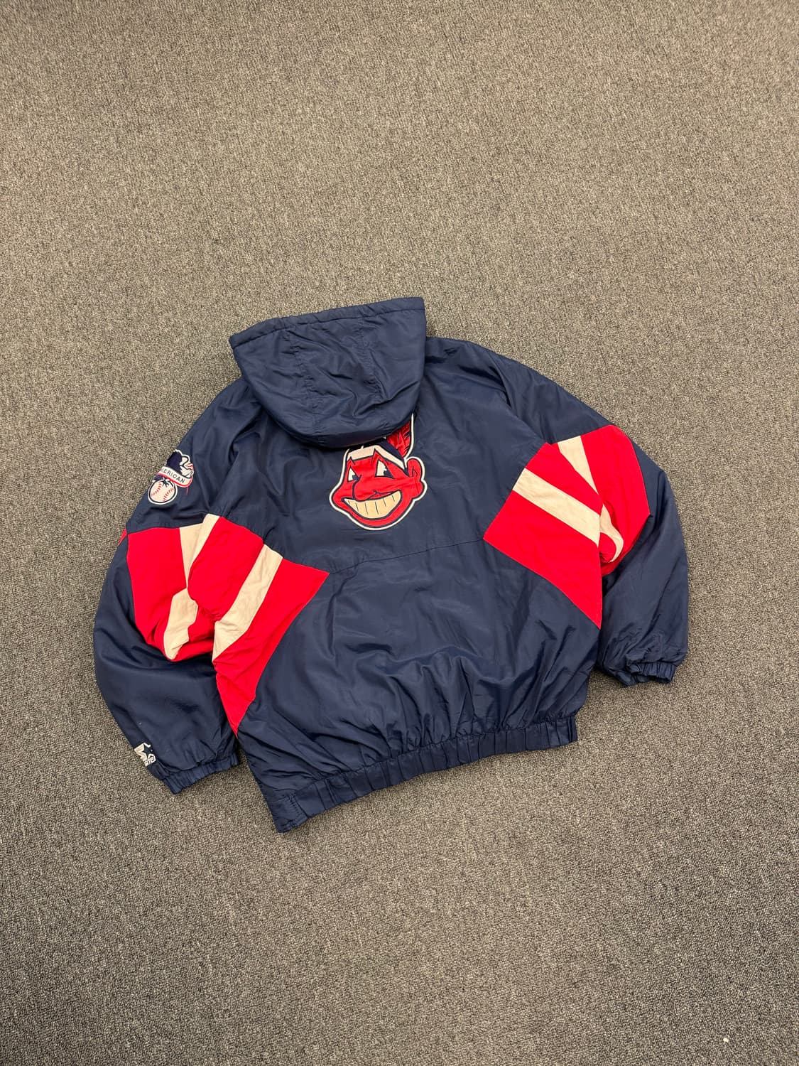 XL)90’s스타터 빈티지 올드스쿨 인디언스 아노락패딩점퍼 상품이미지6