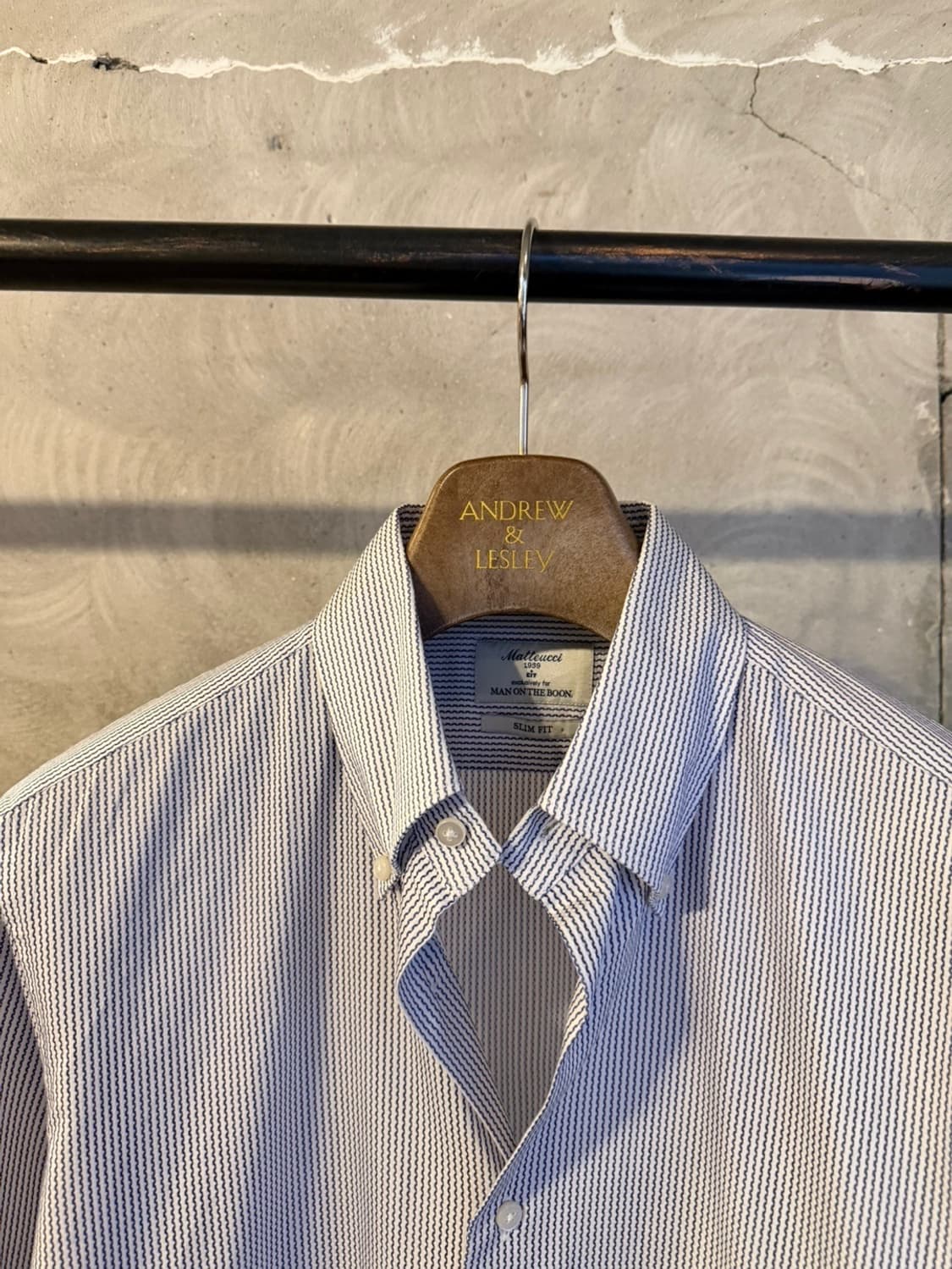 마테우치 X 맨온더분 버튼다운 셔츠 100 상품이미지5