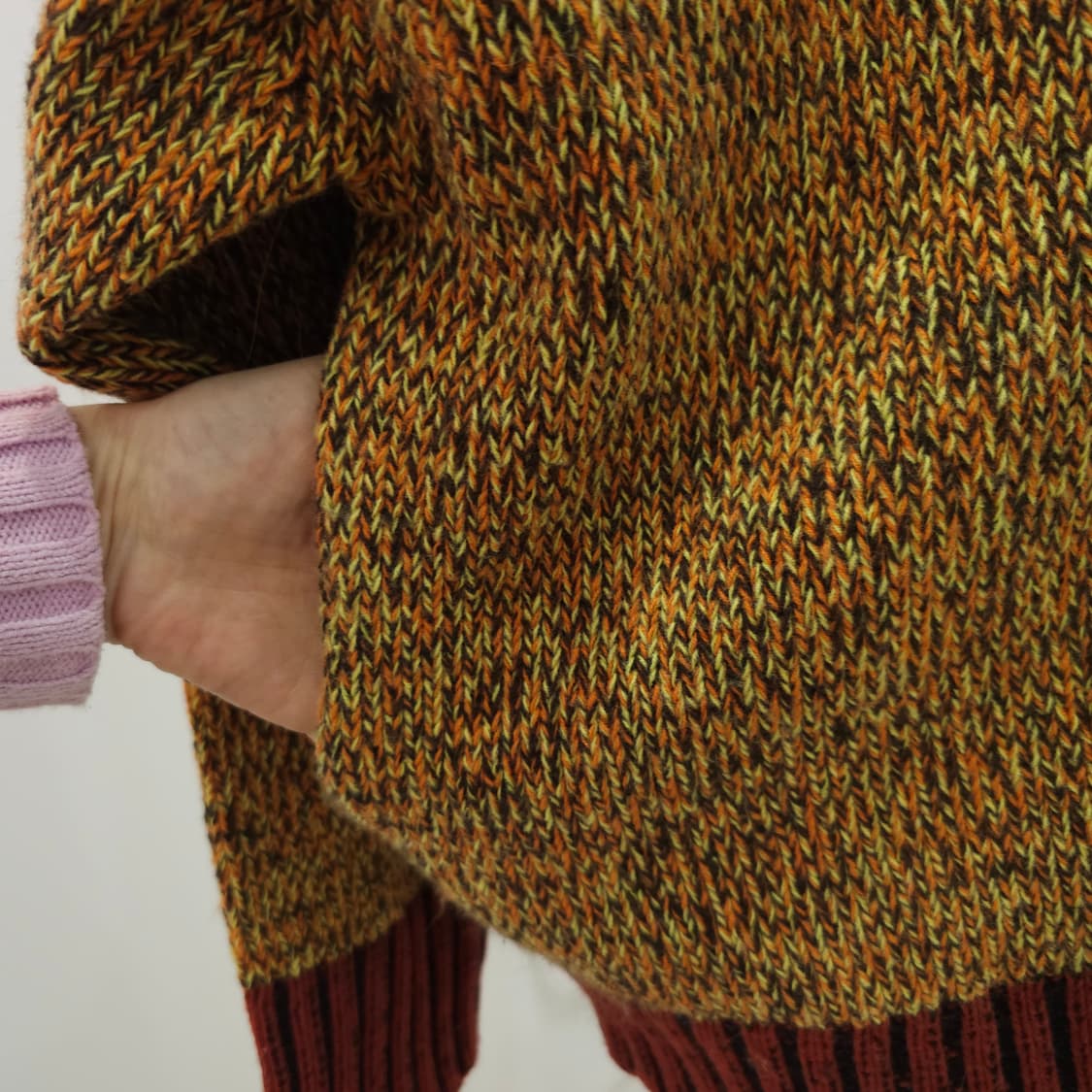 UNIQLO MARNI  콜라보 믹스 컬러 니트 후드 집업 가디건 상품이미지7