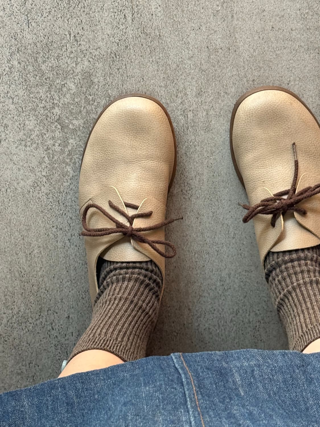 일본 빈티지 made in japan 가죽 단화 모리걸 상품이미지2