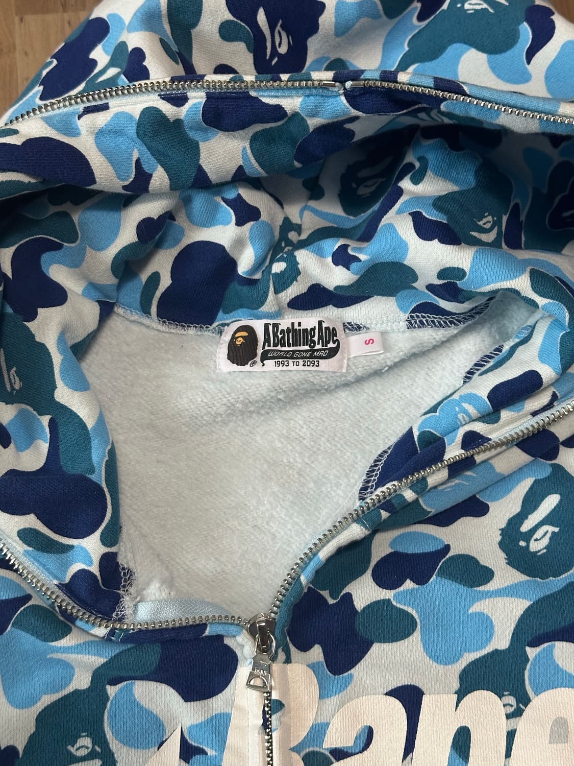 [s]베이프 스타 후드집업 블루 상품이미지2