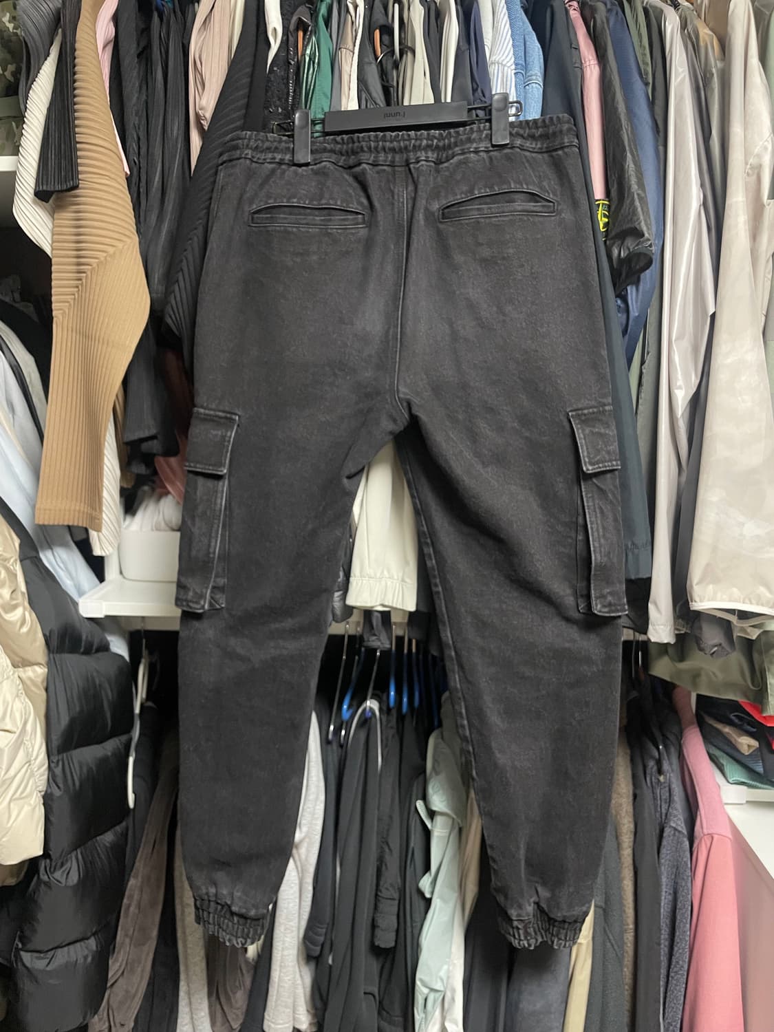 [46] 준지 juun.j 흑청 조거 팬츠 상품이미지3