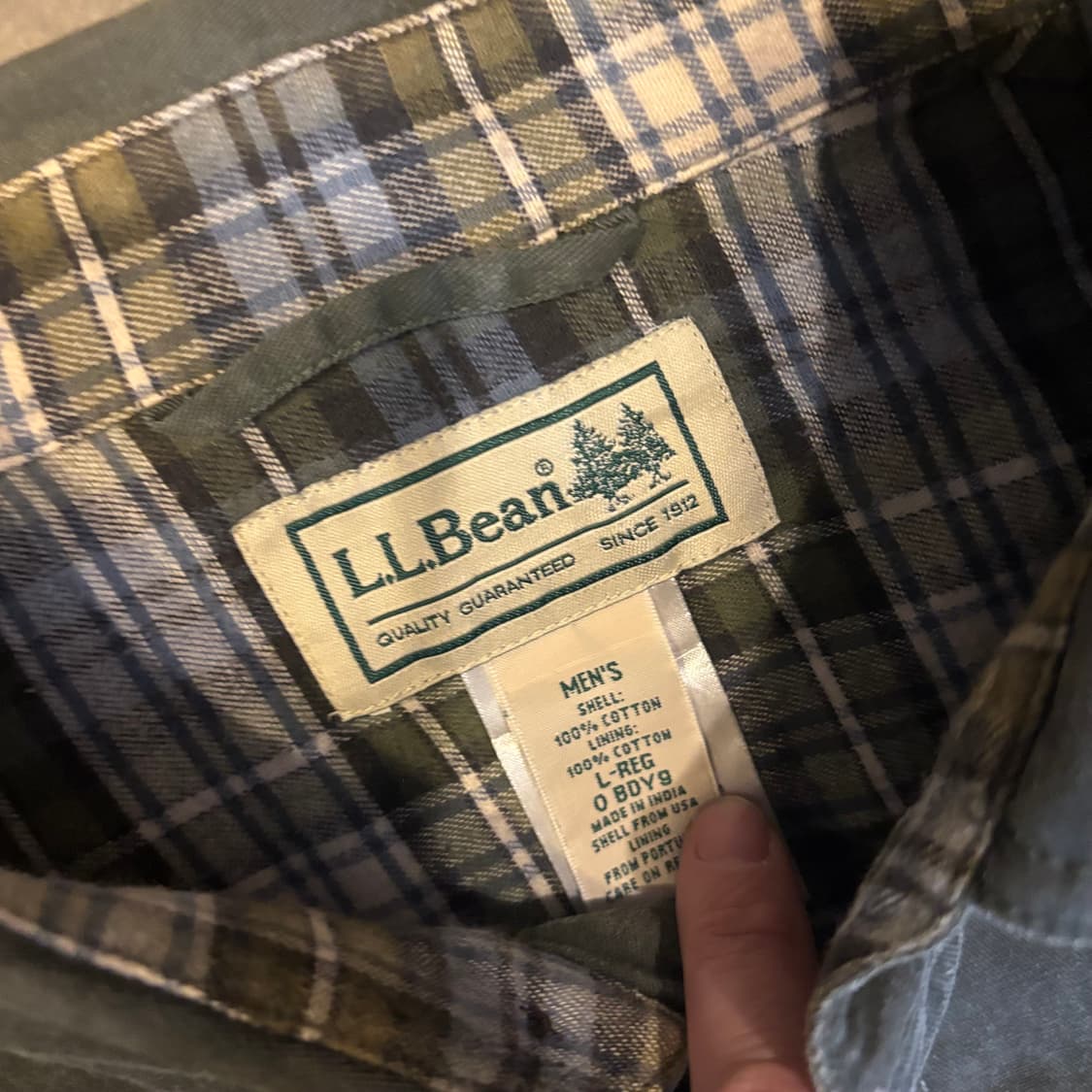 엘엘빈 플란넬 라인드 캔버스 셔츠 상품이미지3