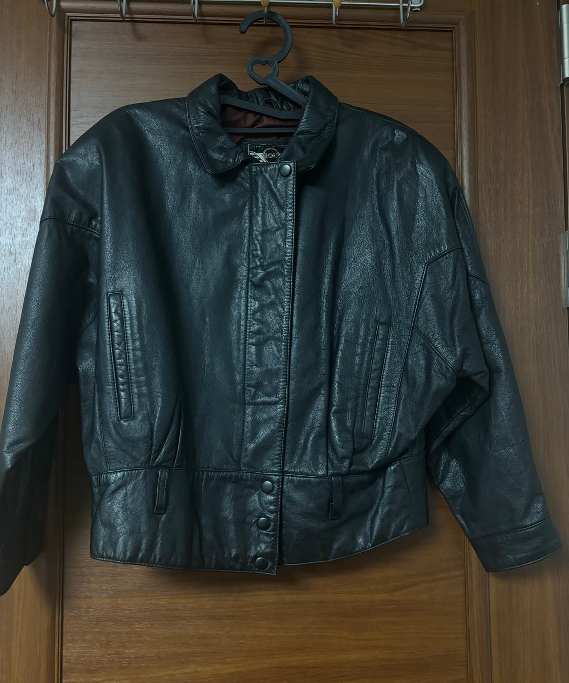 크롭 가죽자켓 상품이미지1