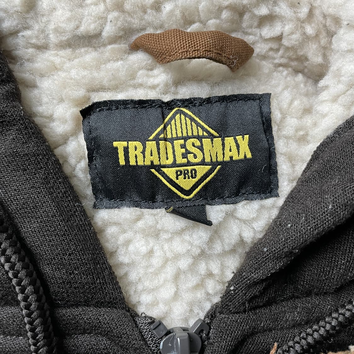 TRADESMAX 빈티지 카멜 셰르파안감 후드 코튼자켓 상품이미지9