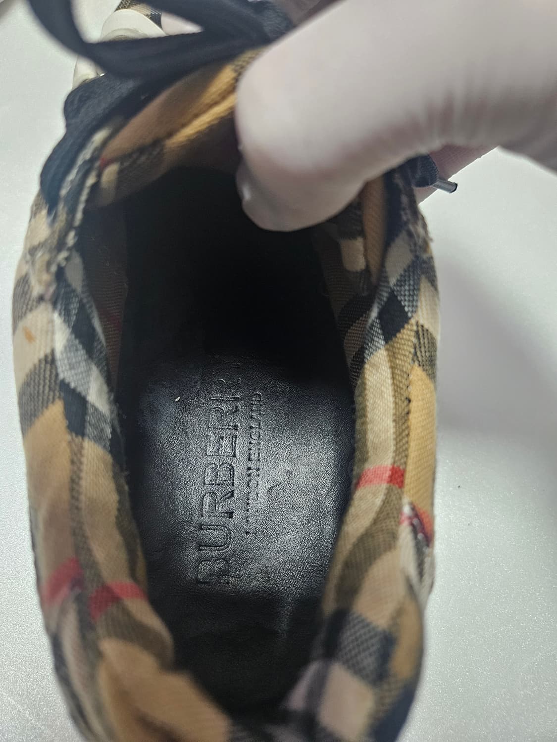 버버리 BURBERRY 체크 스니커즈 / 250 상품이미지8