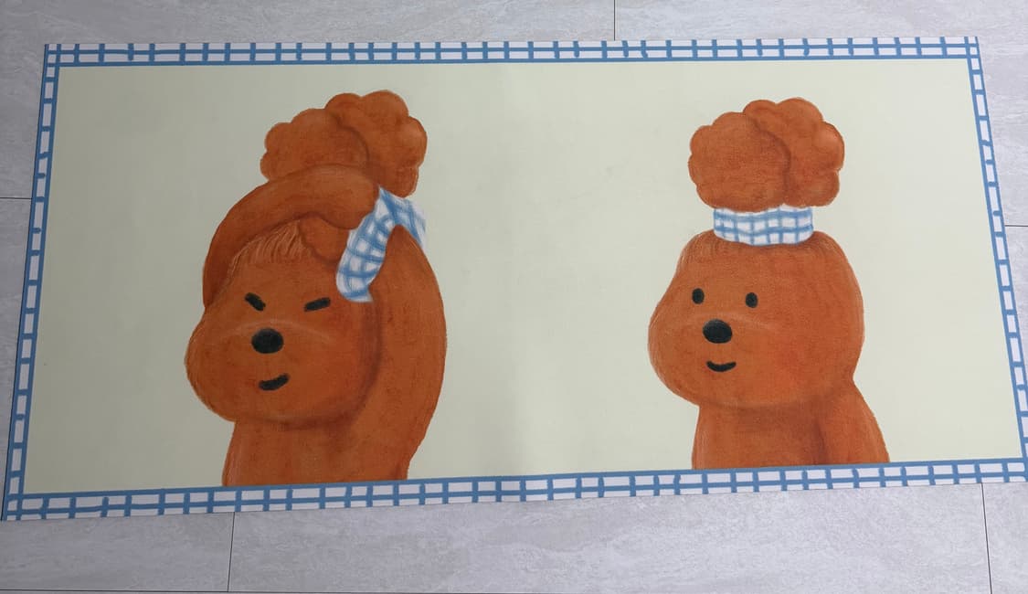 뚜누 Hair Style 소프트 규조토 주방매트 상품이미지2