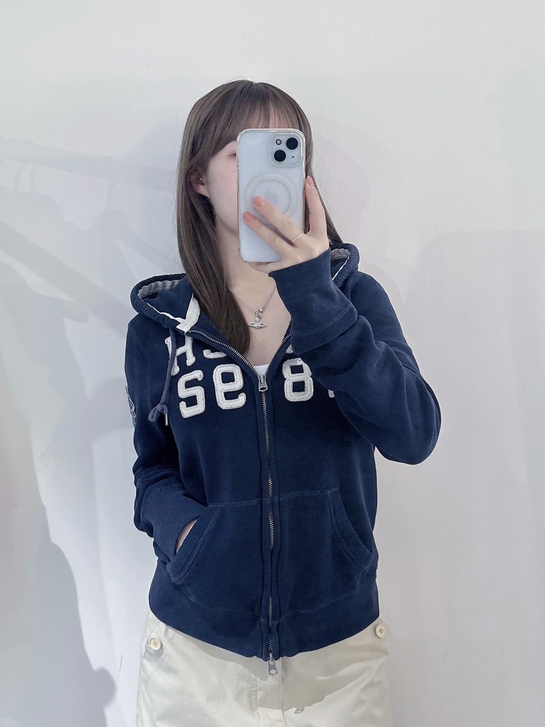 아베크롬비 빅로고 투웨이 후드집업 상품이미지2