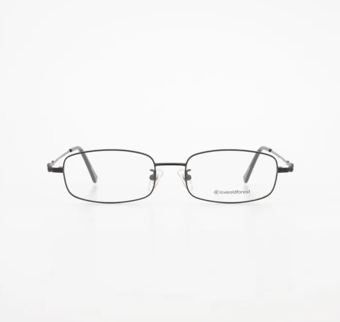 loveoldforest 스퀘어 메트 블랙 안경 상품이미지1