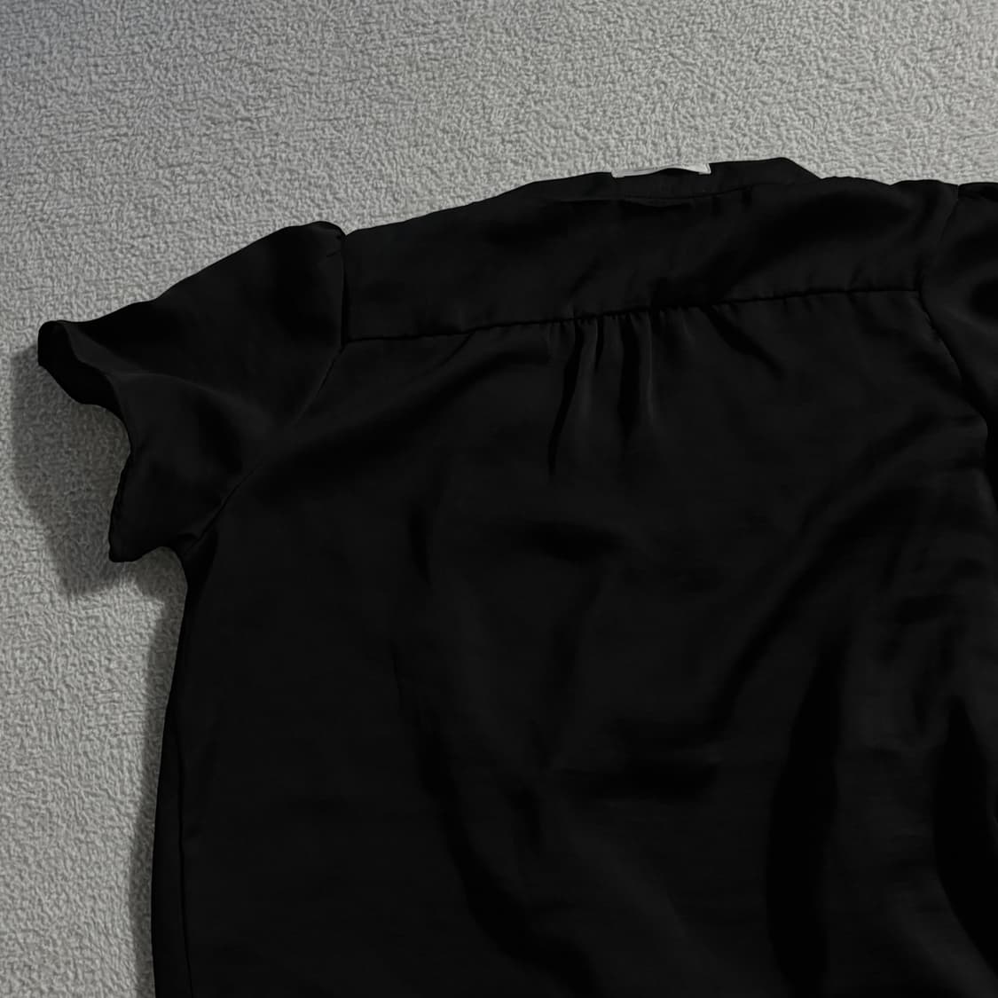 일본빈티지 액시즈팜 블랙로즈 반팔 블라우스 탑 상품이미지5