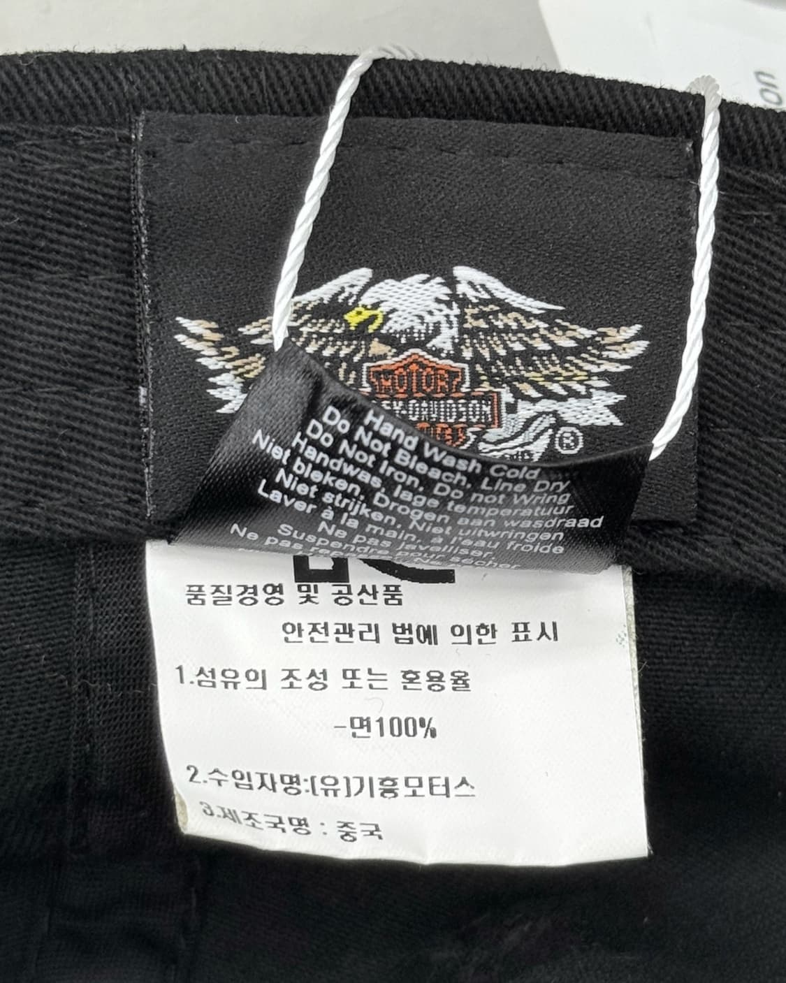 할리 데이비슨 00s 스컬 엠브로이드 블랙 볼캡 상품이미지6