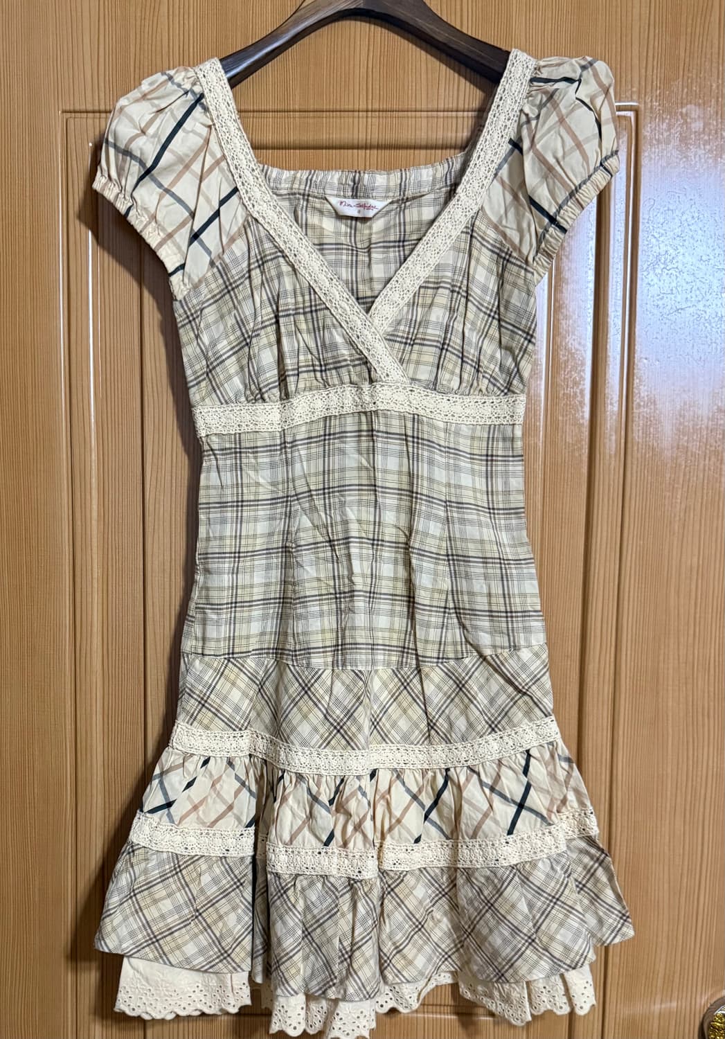 영국 체크 원피스 상품이미지2