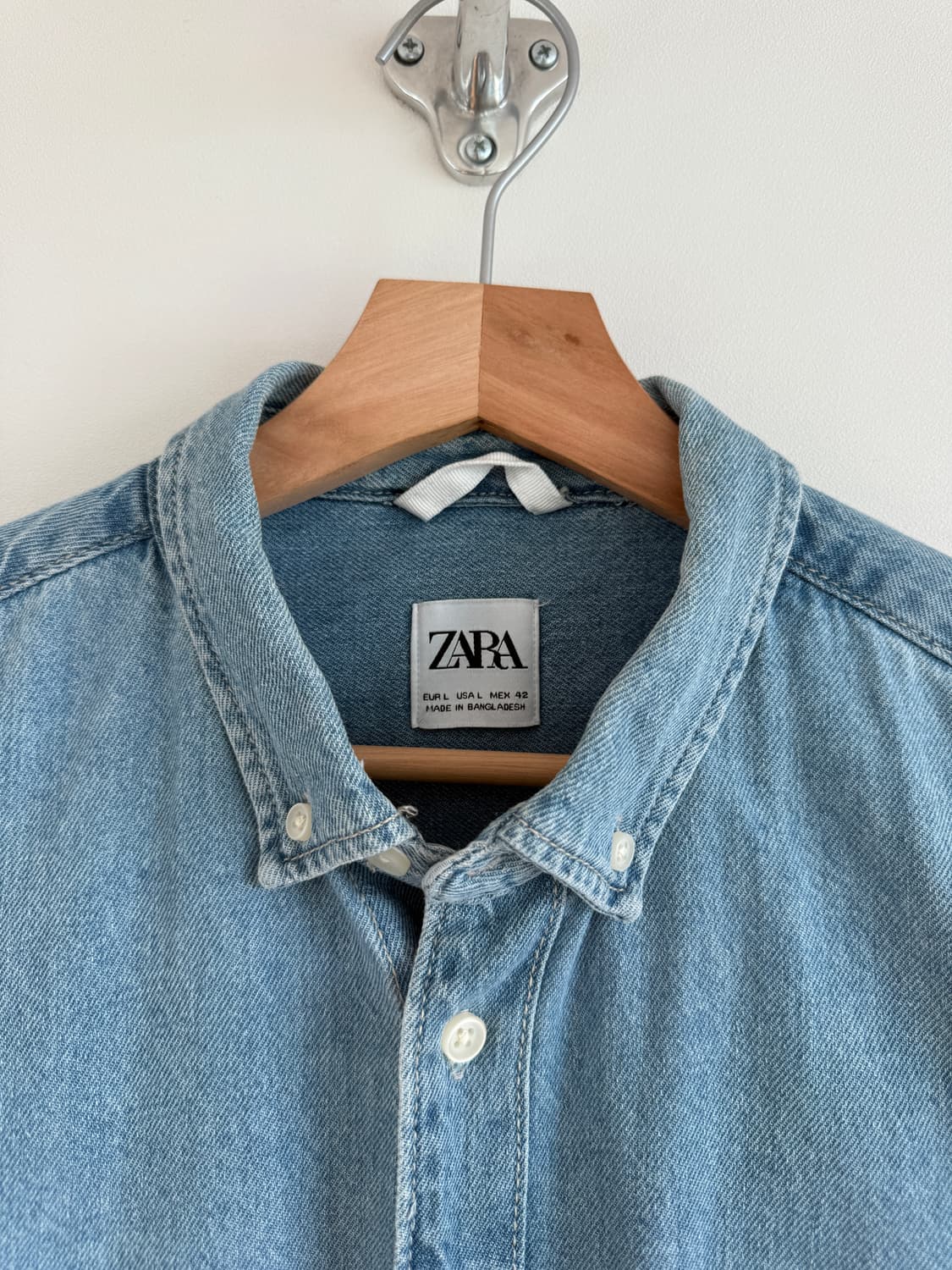 자라(ZARA) 데님 셔츠 상품이미지6