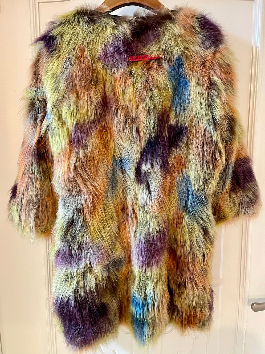 베드니(Bedni) 리얼 폭스 퍼 100% 멀티컬러 코트 상품이미지2