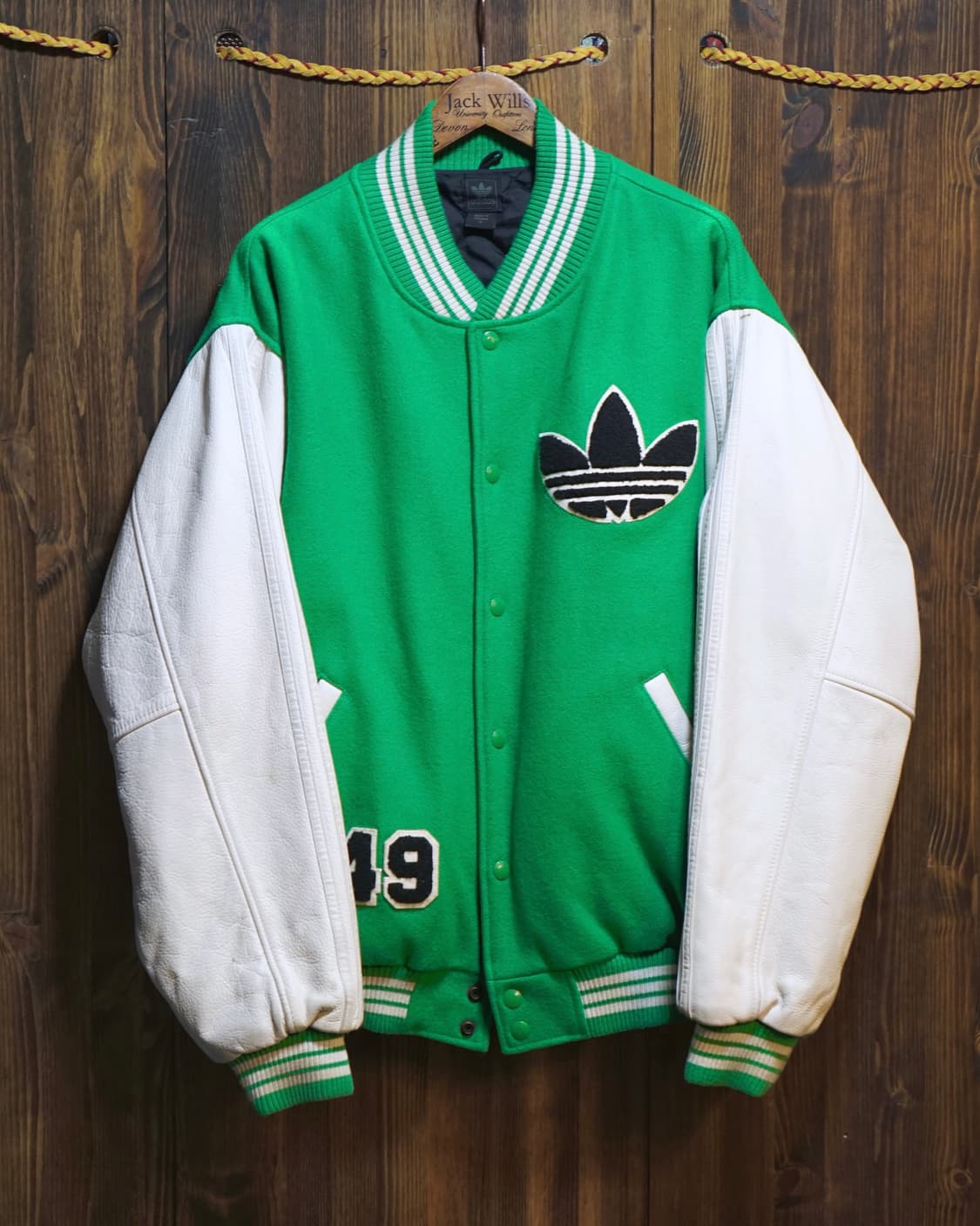 아디다스 캐나다 오리지널 레더 바시티자켓 상품이미지1