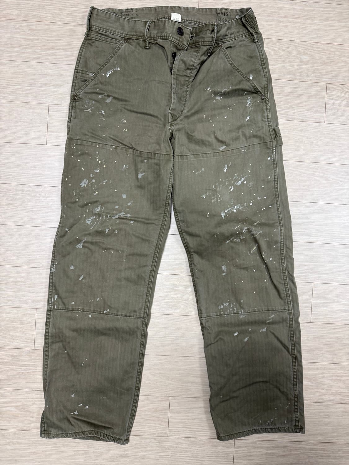 RRL 디스트레스드 헤링본 카펜터 팬츠 30x30 상품이미지1