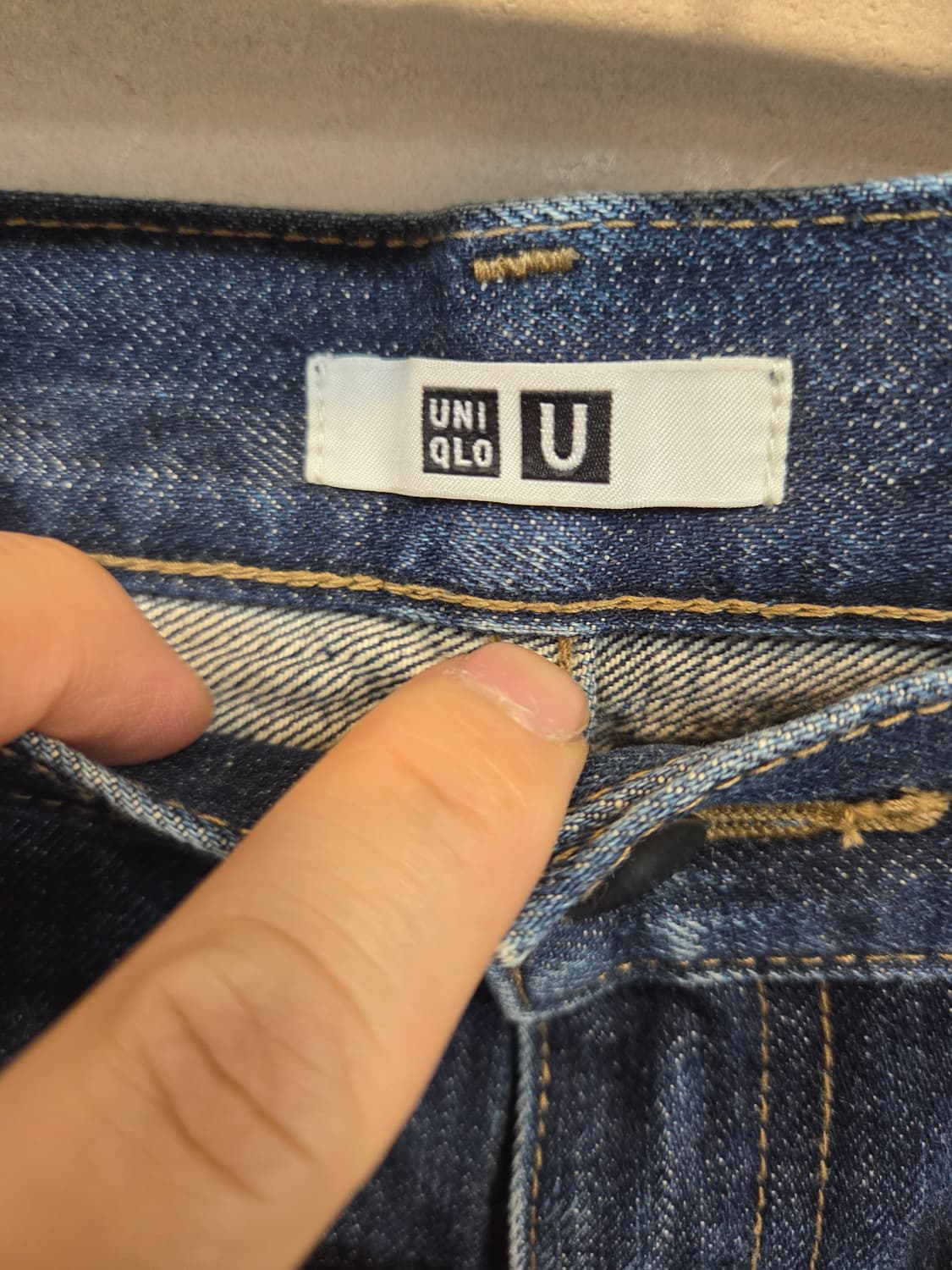 유니클로 u 일본판 테이퍼드 데님팬츠 32 상품이미지3