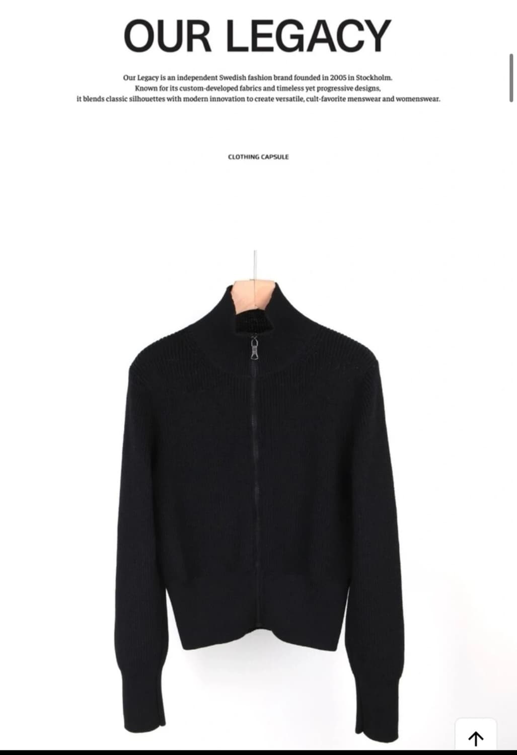 아워레가시 인택트 집 터틀넥 블랙 상품이미지3