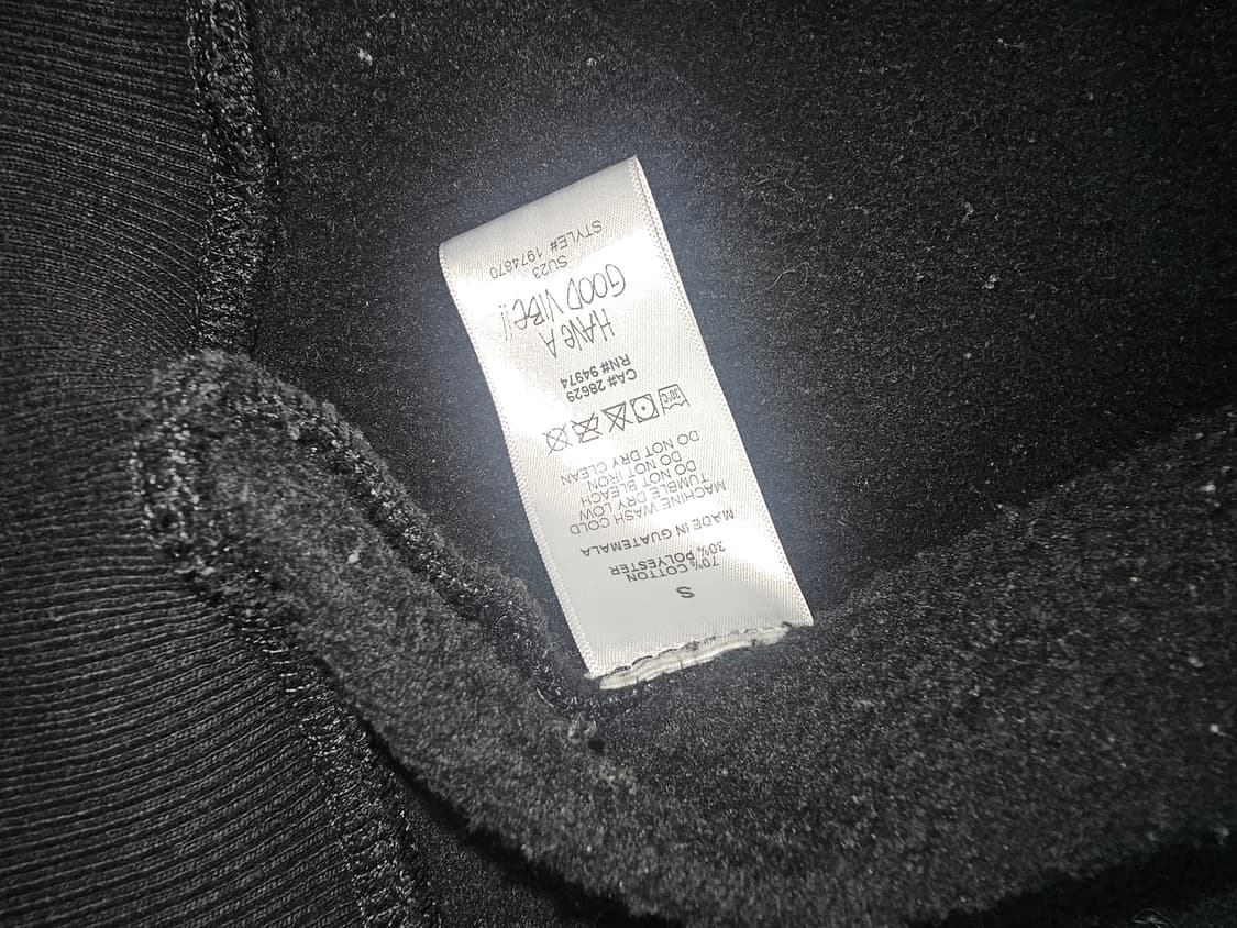 [정품/S] 스투시 후드집업 블랙  상품이미지5