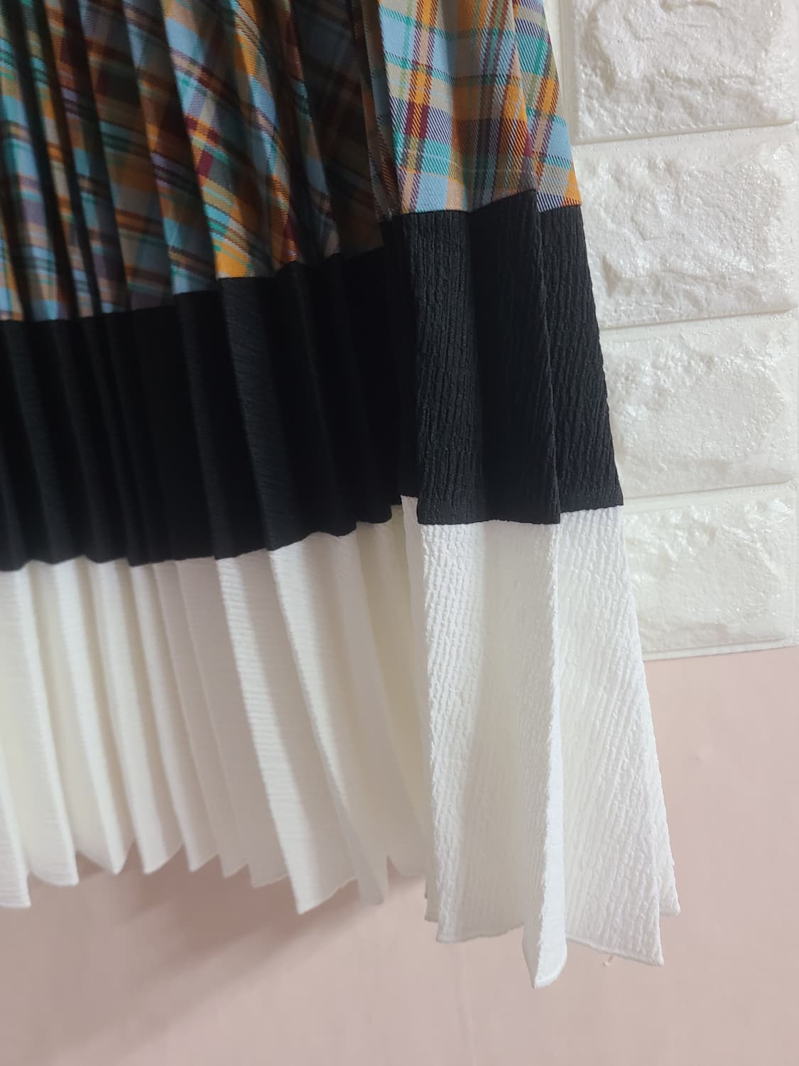 People of the World 체크 롱 스커트 S 상품이미지4