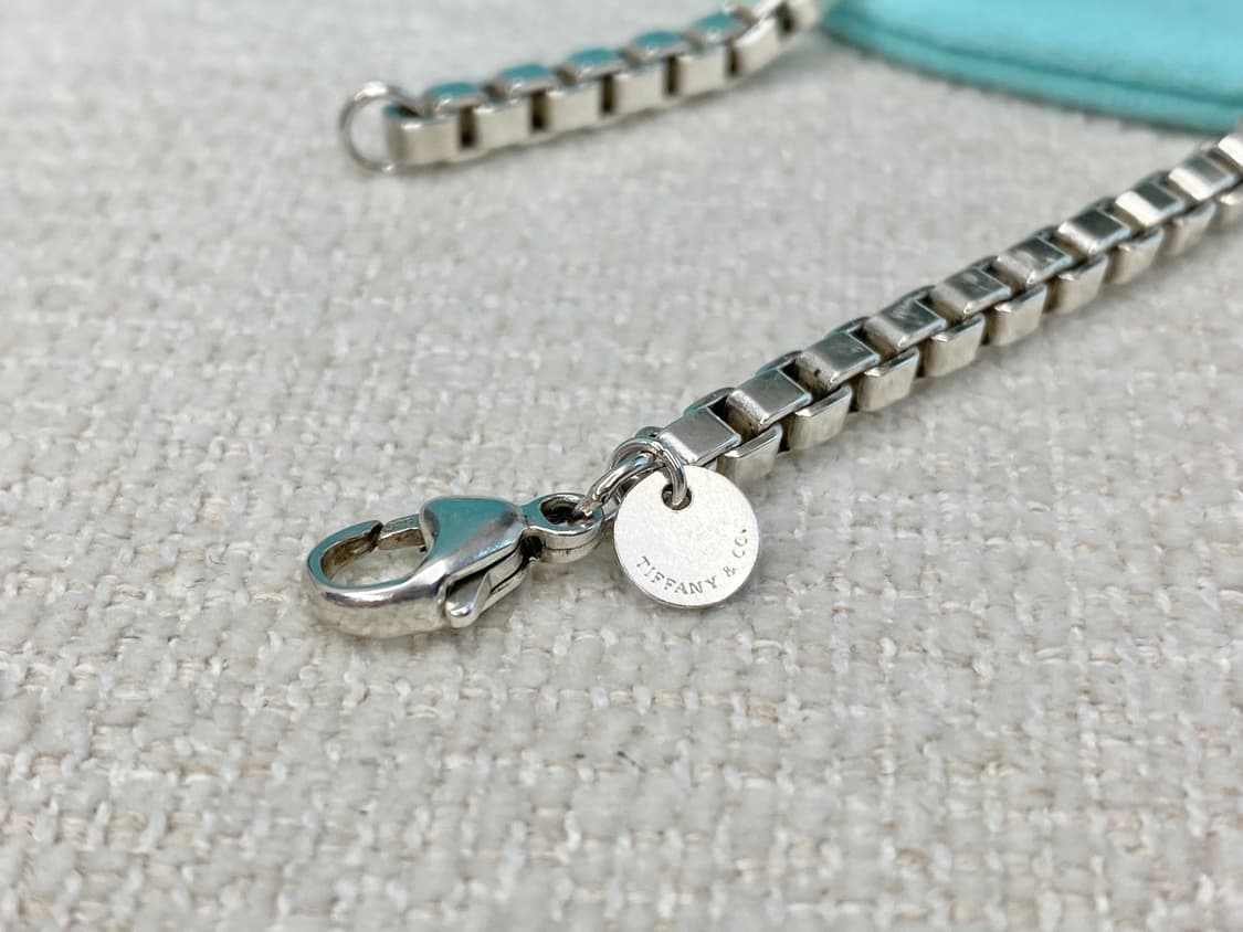 티파니 실버 베네치안 팔찌 18.5CM 남녀공용 상품이미지5