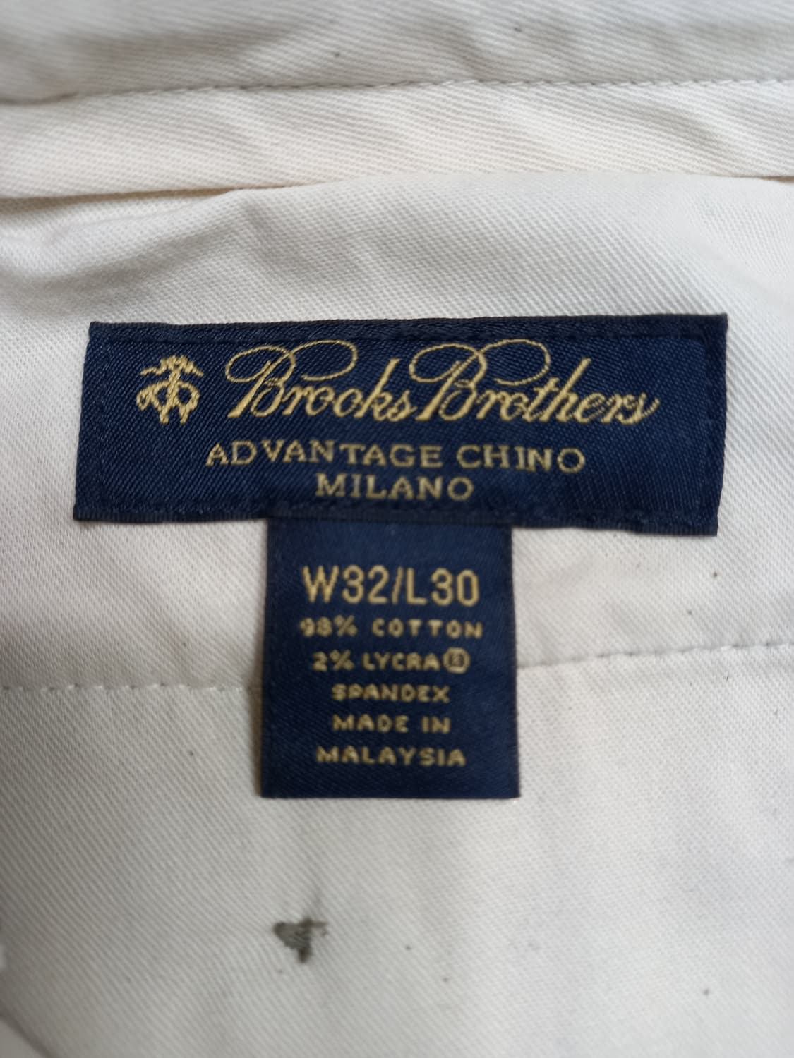 32 BrooksBrothers 스판 슬림일자 치노 아이보리 32-401 상품이미지7