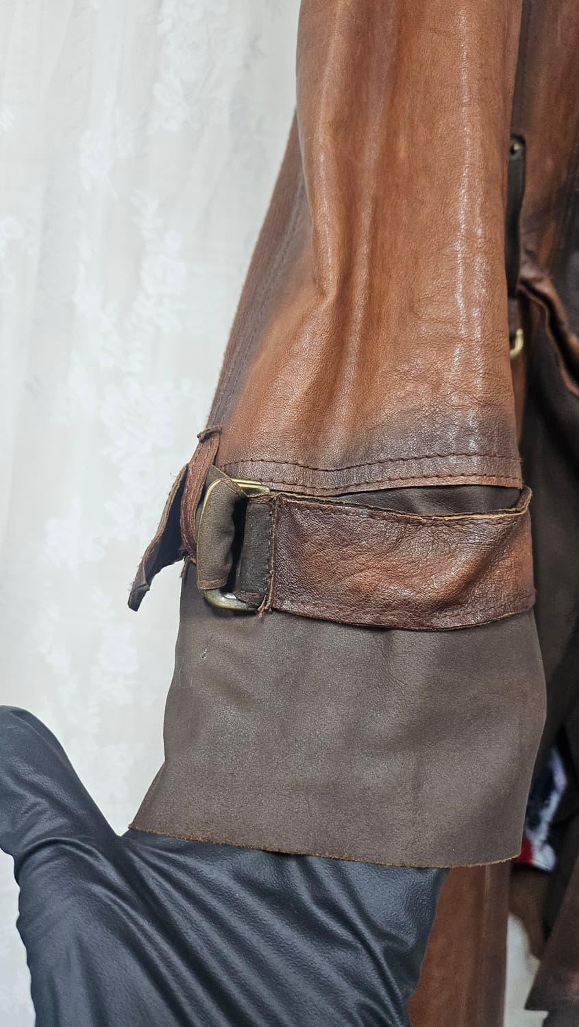 브라운 가죽 코트  상품이미지6