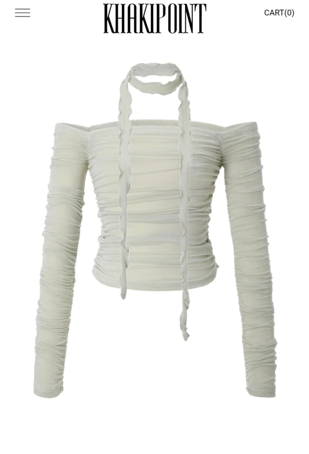 카키포인트 셔링탑 옐로우그린 상품이미지1