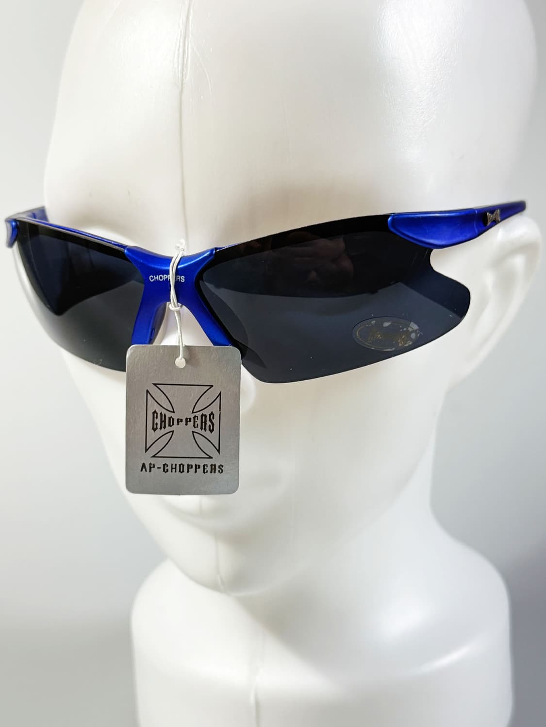 CHOPPERS 랩 쉴드 블루 고글 프레임 빈티지 선글라스 상품이미지8