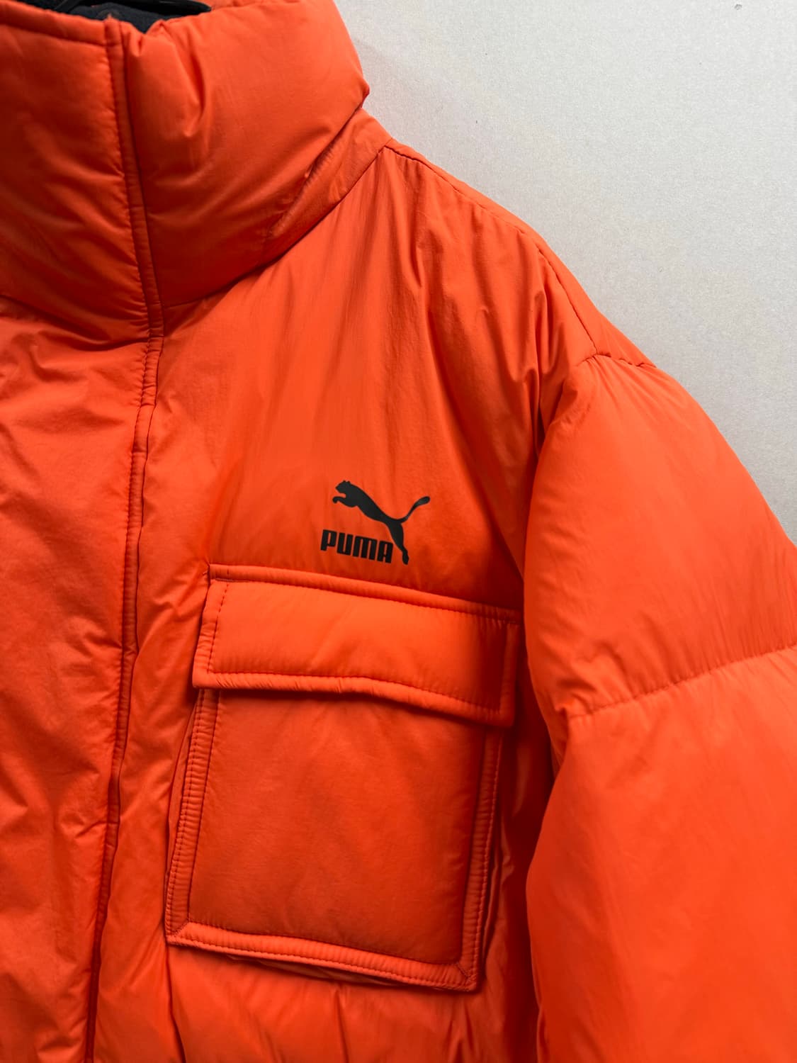 남성 100-105 / 푸마 올타임 챌린저 다운 패딩 오렌지 상품이미지5