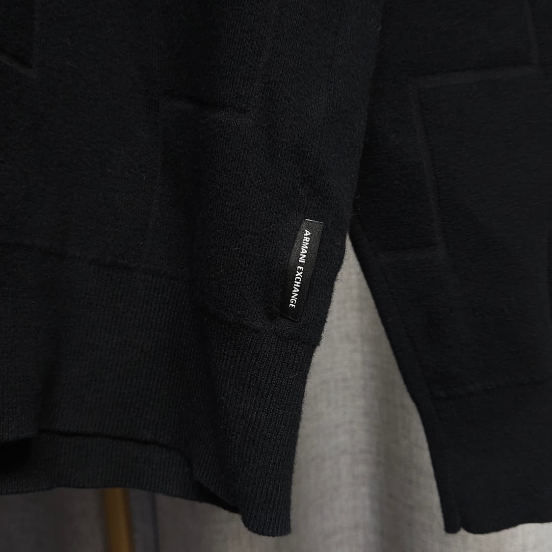 L ) A|X 아르마니 익스체인지 블랙 패턴 니트 상품이미지4