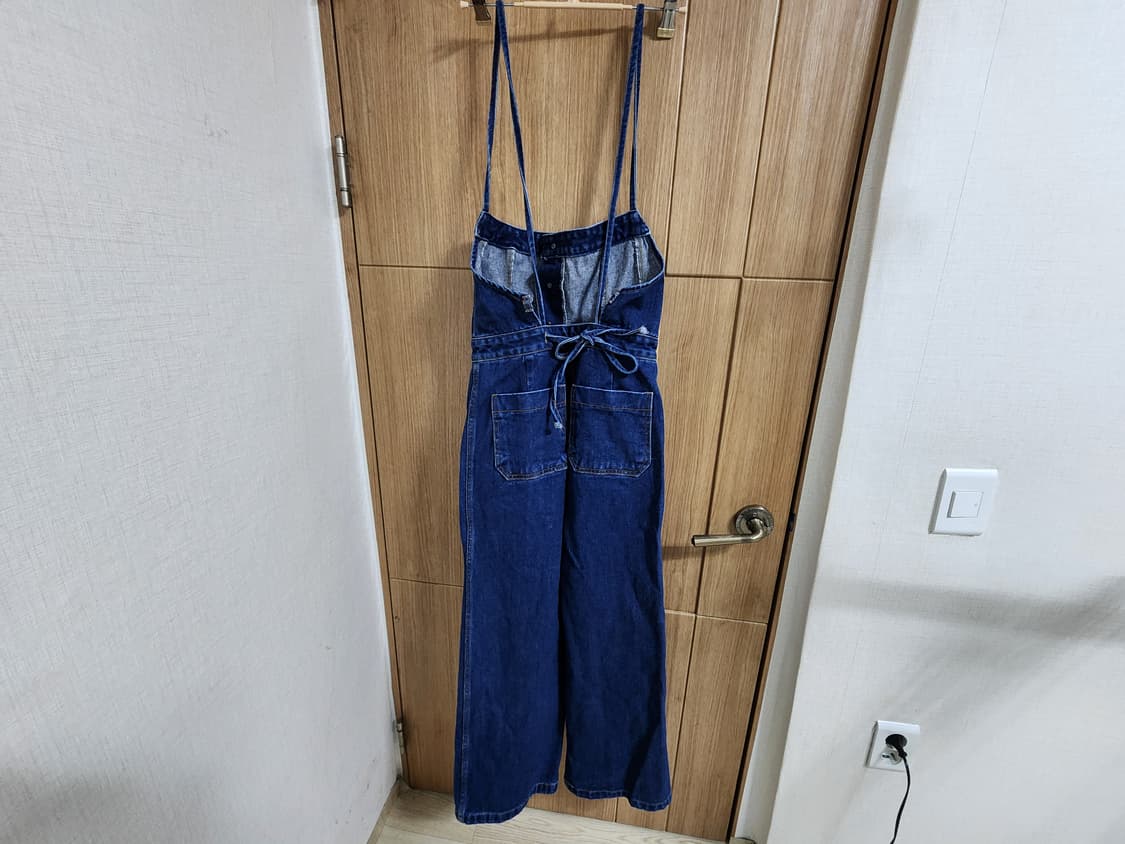 (XS)여성 STANDING 데님 오버롤 점프수트 상품이미지4