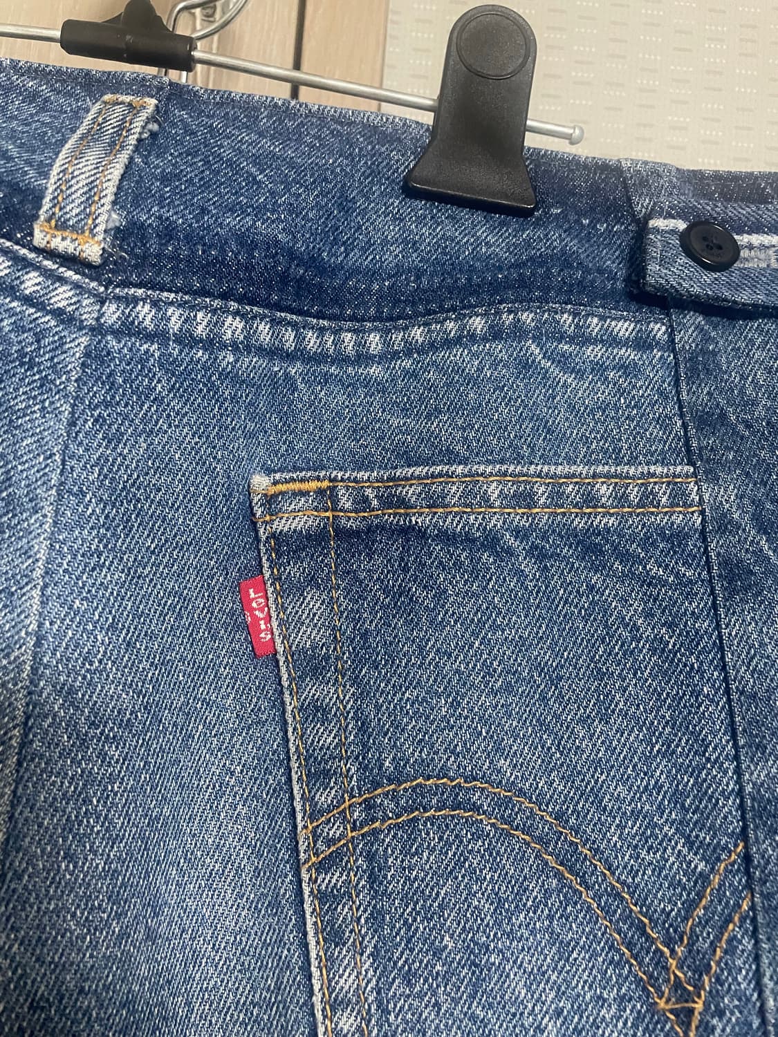 (허리단면45cm)누마레 리바이스 리워크 데님 팬츠 상품이미지5