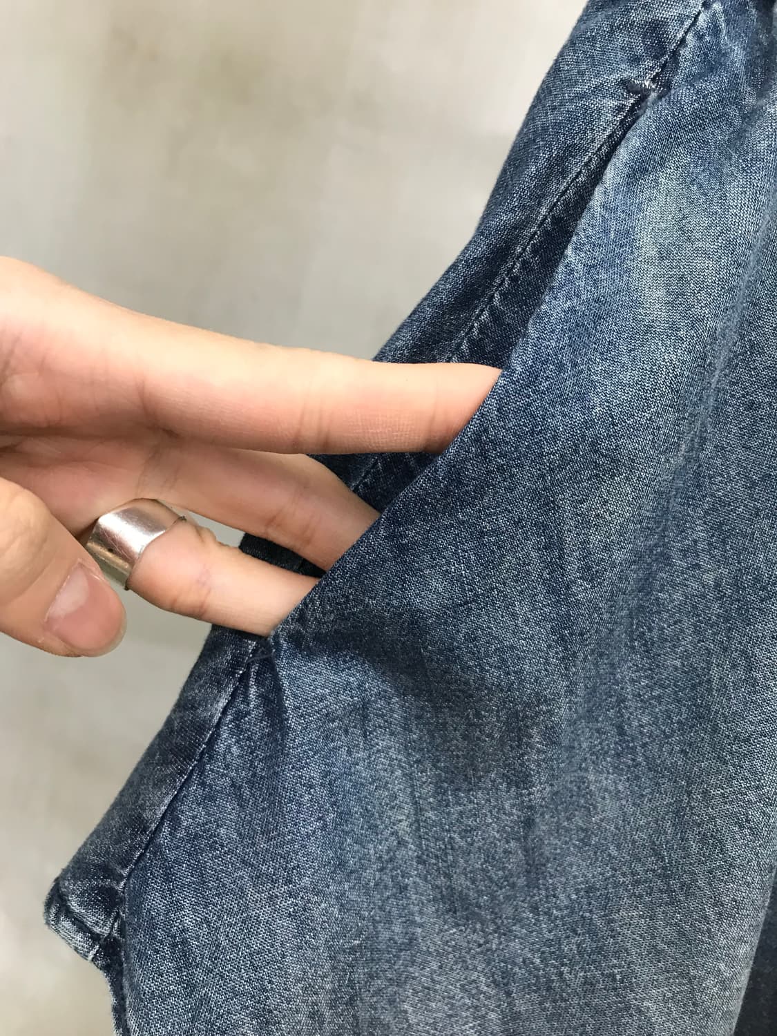 Frill denim mini sk 상품이미지9