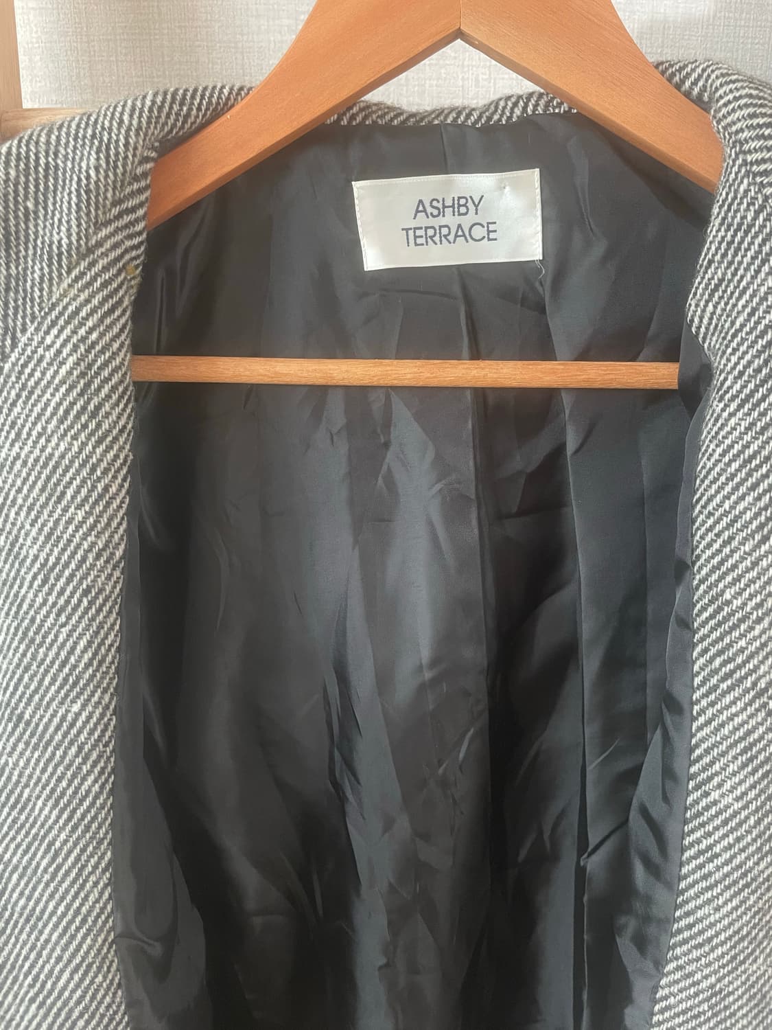 모리걸 빈티지 무채색 사와코 퍼 후드코트🖤🤍 상품이미지3