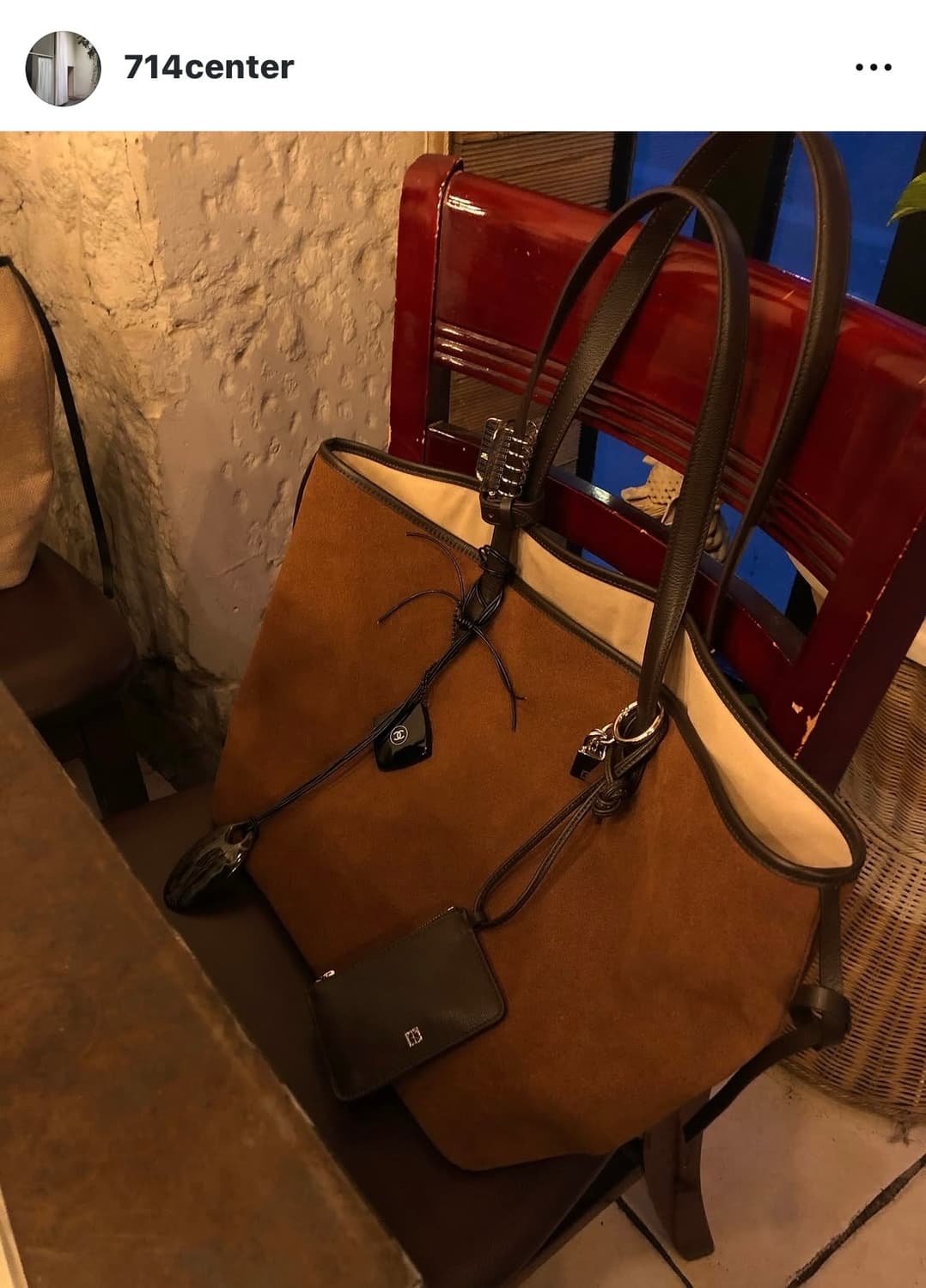 [714center]TOTTI BAG(SUEDE TAN) 상품이미지1