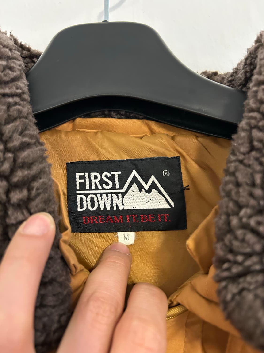 90s 퍼스트다운 버튼카라 클래식 다운 자켓 상품이미지2