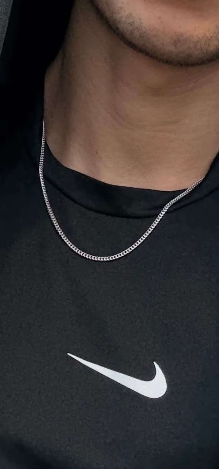 짧은핏 쿠반체인목걸이 (50cm) 남자목걸이 여자목걸이 크롬하츠무드 상품이미지1