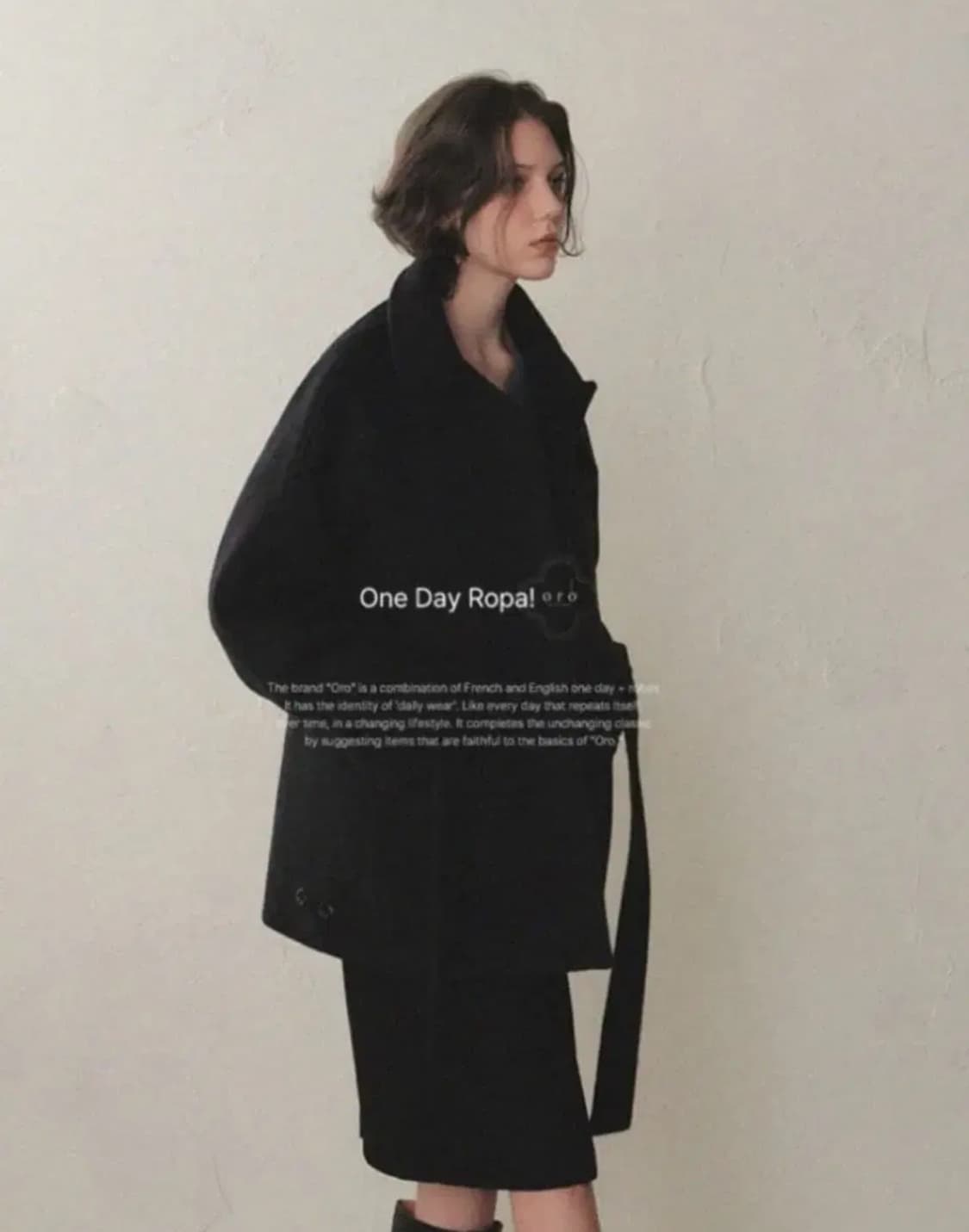 오로 하프 울 코트 (새상품) 상품이미지2