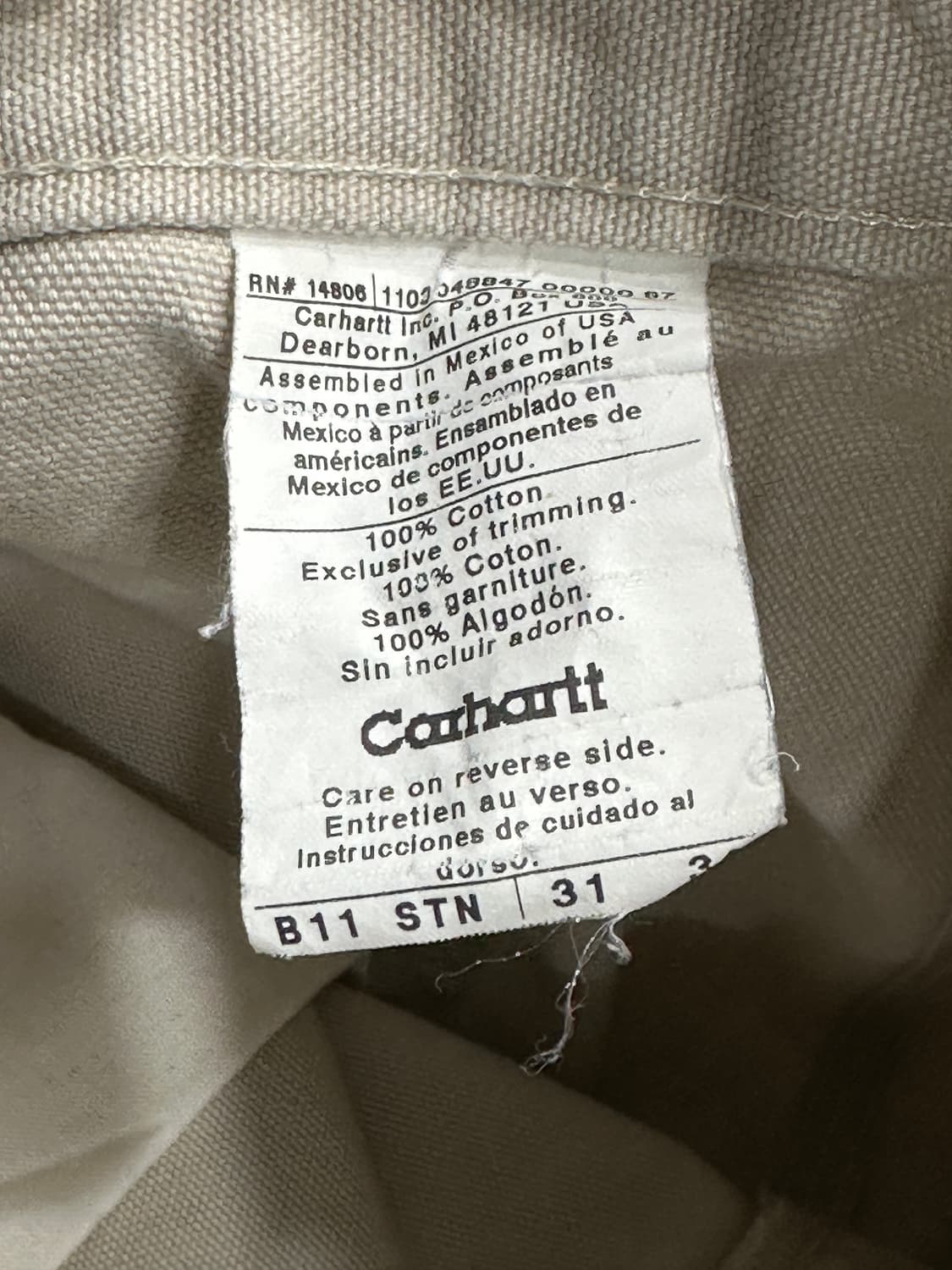 칼하트 카펜터 팬츠 상품이미지5