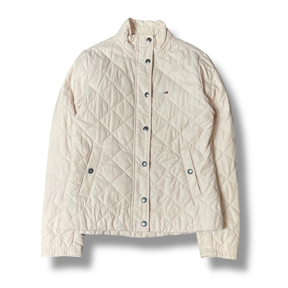 타미힐피거 미니로고 베이비핑크 누빔 경량 패딩 S 상품이미지1