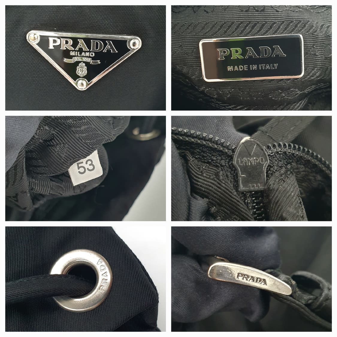 프라다 리나일론 원포켓 블랙 백팩 BZ4650 상품이미지5