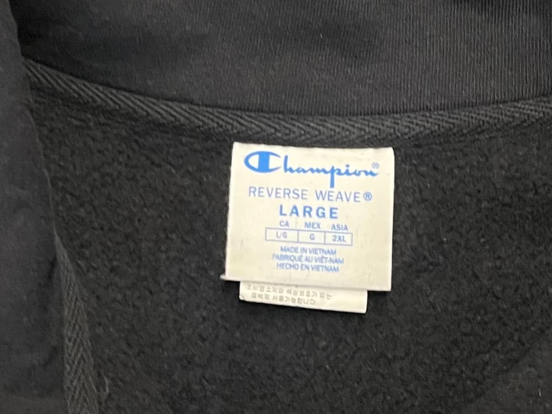 [100~105] 챔피온 리버스위브 하프집업 블랙 맨투맨 L.  상품이미지4
